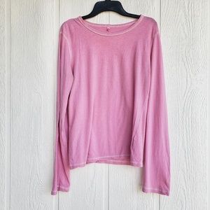 Pink Long Sleeve Tissue Paper Shirt
